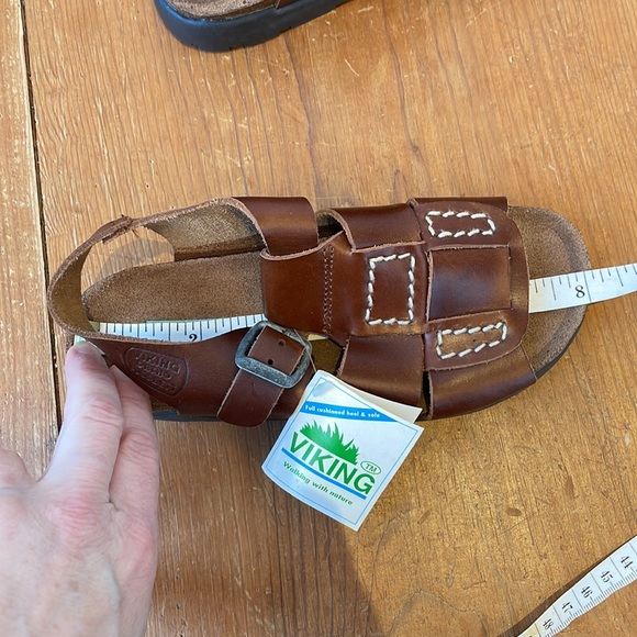 Viking Ortho Fussbett Vintage sandals, Size 32, brown genuine leather - Picture 8 of 10
